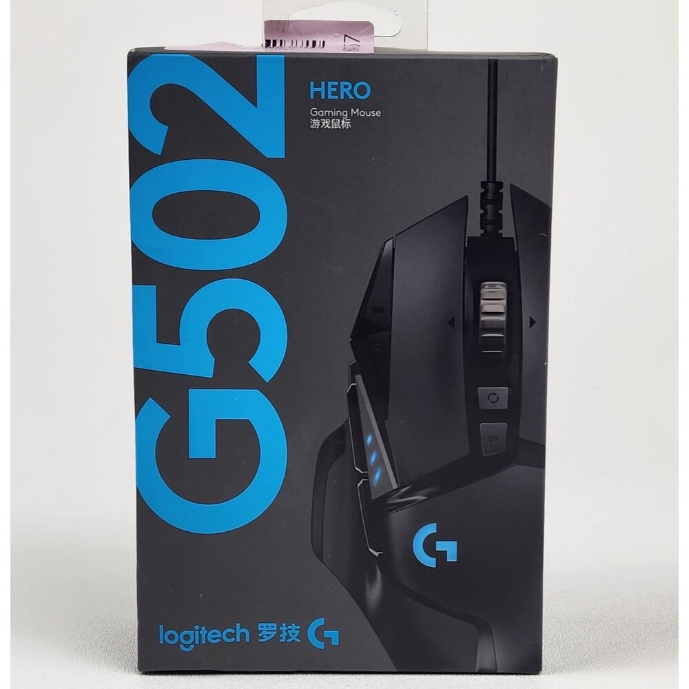 Logitech G502 HERO Gaming Mouse RGB Wired + 25K DPI Adjustable Weights